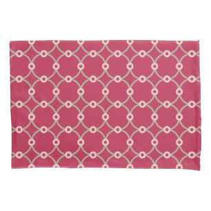 Housse D'oreillers Connectivité nucléaire - magenta - motif continu