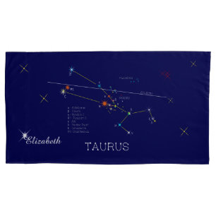 Housse D'oreillers Constellation TAURUS unique, élégant