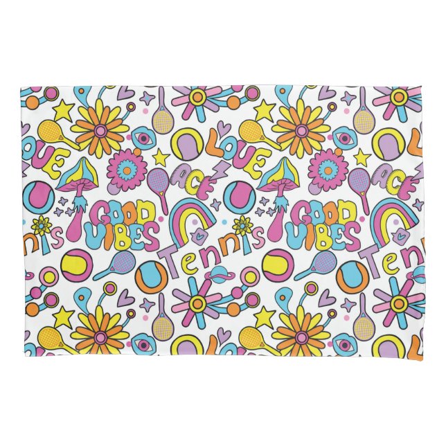 Housse D'oreillers Cool 🎾 super pastel tennis (devant)