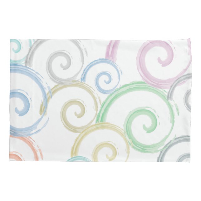 Housse D'oreillers Cool, tendance, moderne onduleur brosses (Dos)