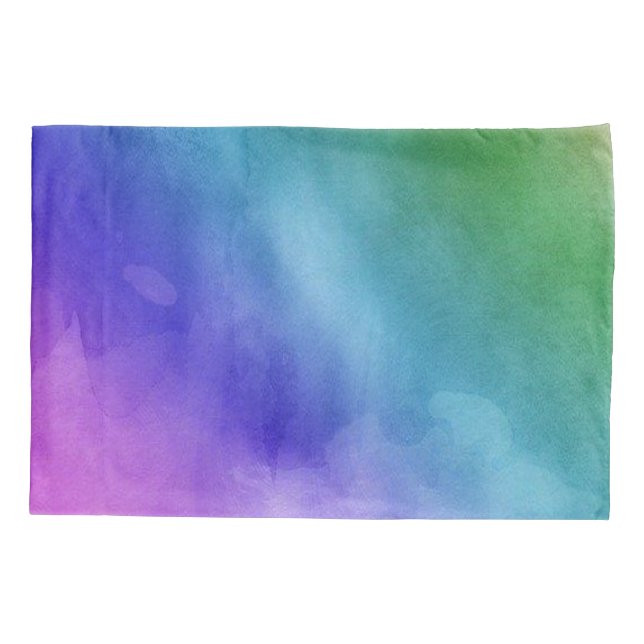 Housse D'oreillers Coque coussin Aquarelle bleu (Dos)