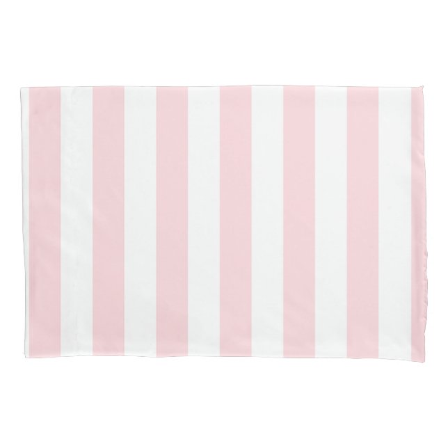 Housse D'oreillers Coque coussin blanc et rose (devant)