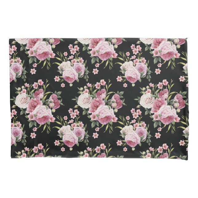 Housse D'oreillers Coque Coussin de Bouquet Roses roses roses (devant-gauche)