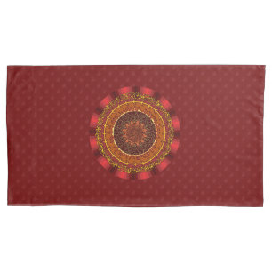 Housse D'oreillers Coque Coussin de Fire Mandala