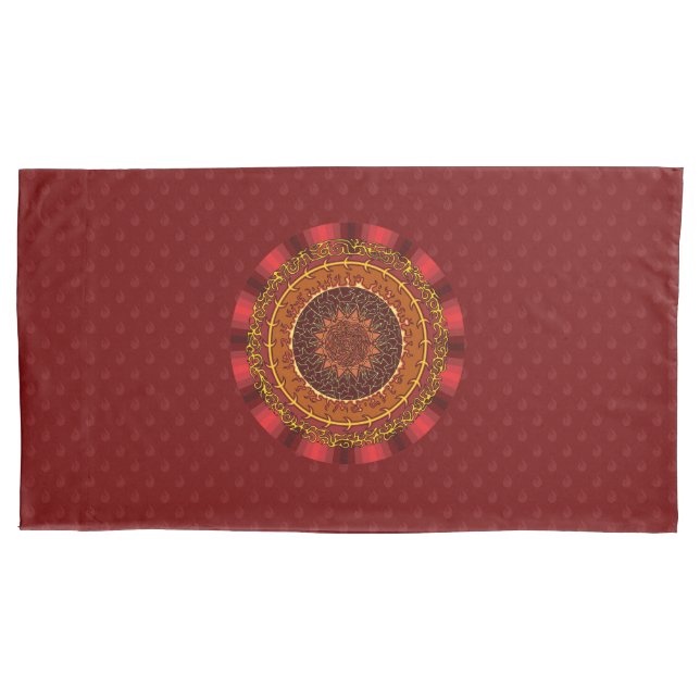 Housse D'oreillers Coque Coussin de Fire Mandala (devant)