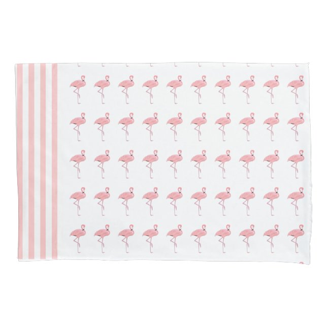 Housse D'oreillers Coque Coussin de Flamants roses roses (devant)