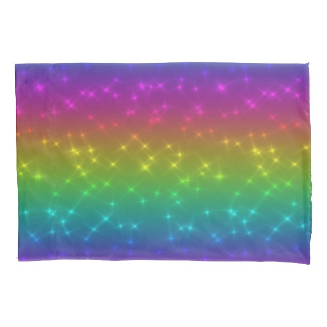 Housse D'oreillers Coque Coussin de l'arc-en-ciel lumineux (devant)