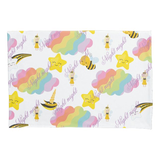 Housse D'oreillers Coque coussin de nuit avec des éléments amusants p (devant)