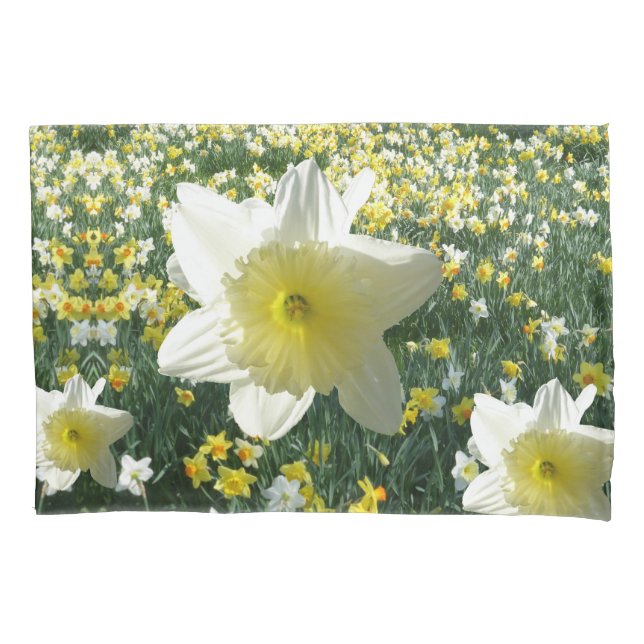Housse D'oreillers Coque Coussin de terrain Daffodils Spring Flowers (devant)