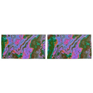 Housse D'oreillers Coque Coussin en marbre aigre