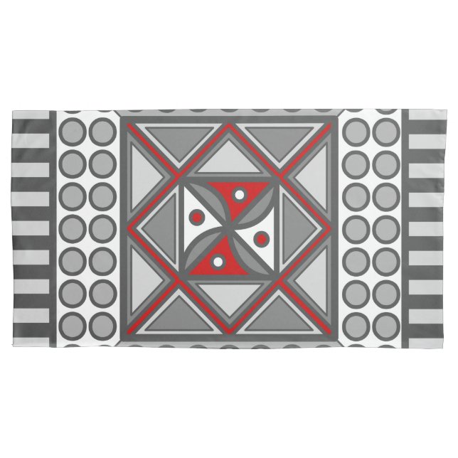 Housse D'oreillers Coque Coussin géométrique alternatif (devant)