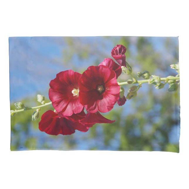 Housse D'oreillers Coque coussin Hollyhocks (devant)