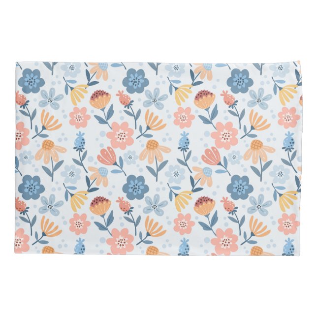 Housse D'oreillers Coque Coussin Joueur à motifs floraux (Dos)