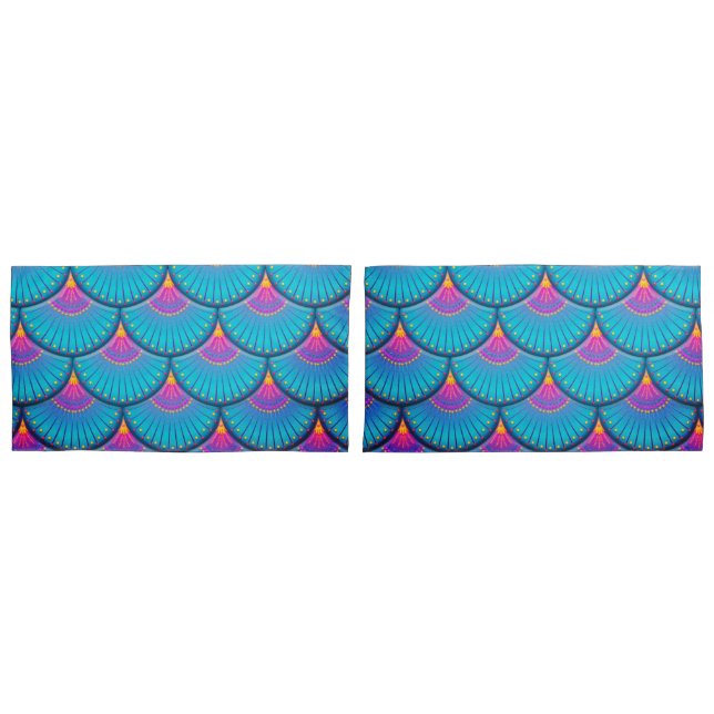 Housse D'oreillers coque coussin mermaid (devant-Set)