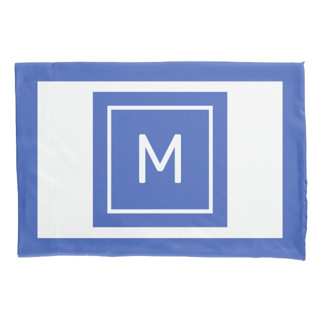 Housse D'oreillers Coque Coussin Monogramme et nom personnalisé (devant)