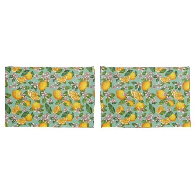 Housse D'oreillers Coque Coussin Motif citron (Dos-Set)