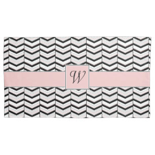 Housse D'oreillers Coque Coussin noir blanc et blanc blanc