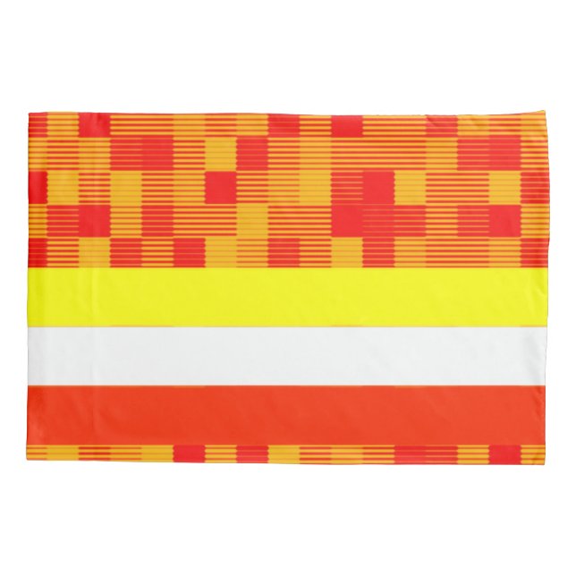 Housse D'oreillers Coque coussin orange rouge jaune (Dos)