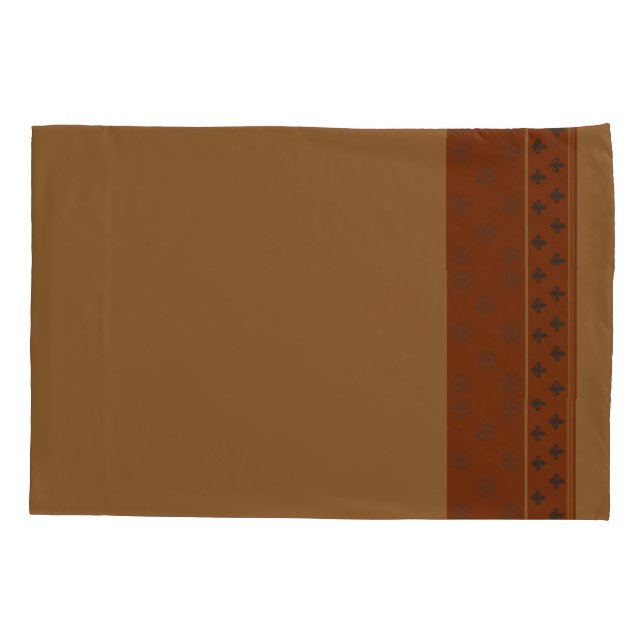 Housse D'oreillers Coque Coussin réversible double orange (Dos)