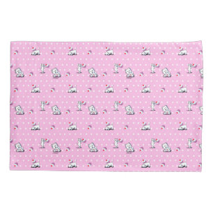 Housse D'oreillers Coque Coussin rose KiniArt Westie Cupcake