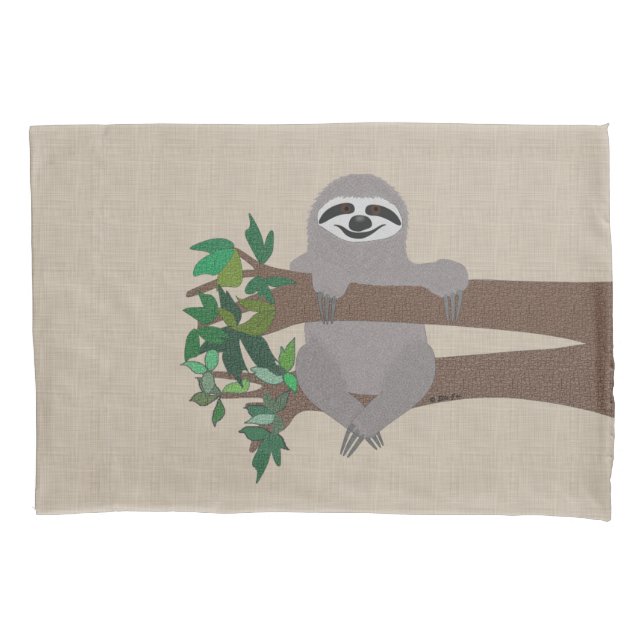 Housse D'oreillers Coque Coussin Sloth (devant)