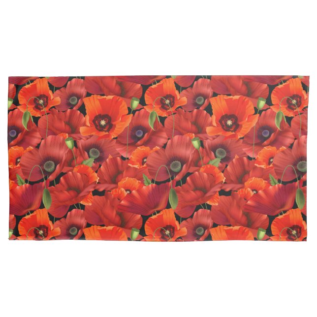 Housse D'oreillers Coquelicot (devant)