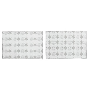 Housse D'oreillers Coques Coussins des faches de neige (une paire de