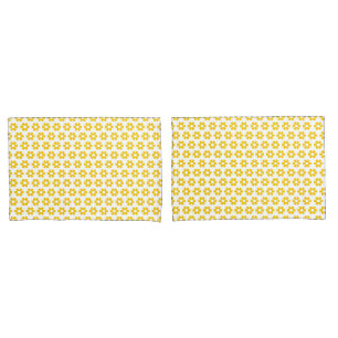 Housse D'oreillers Coques coussins - Florets Jaunes