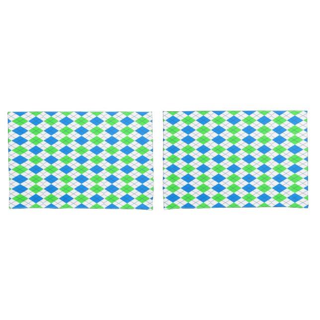 Housse D'oreillers Coques Coussins Motifs Diamond (devant-Set)