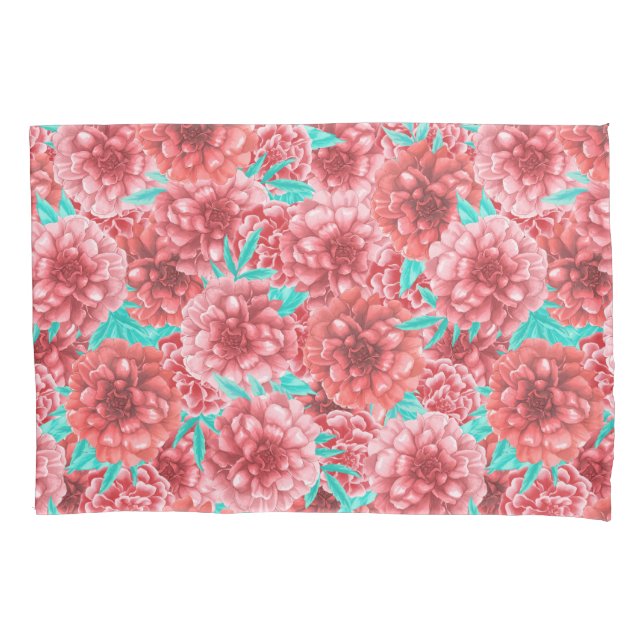 Housse D'oreillers Coral Floral (devant-gauche)