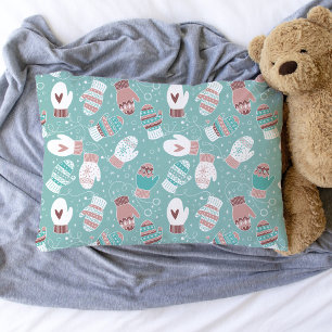 Housse D'oreillers Cosy hiver Noël Mittens Motif à Mint