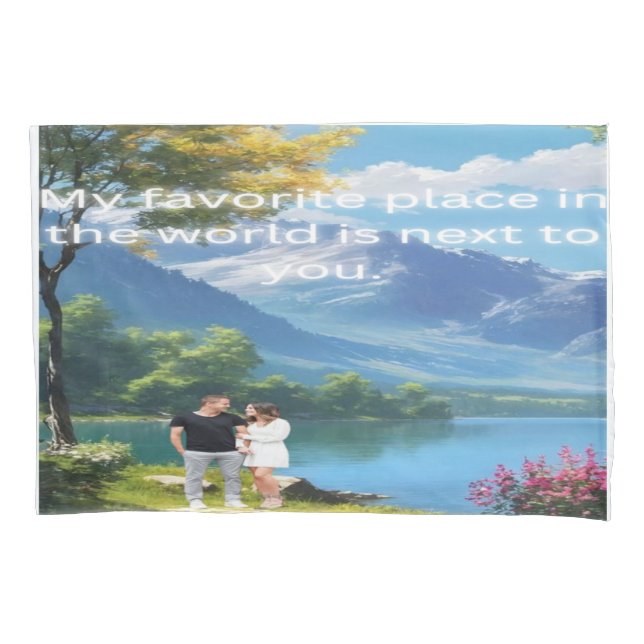 Housse D'oreillers Cosy Up with Memories : Photo personnalisée (devant)