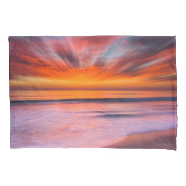 Housse D'oreillers Coucher de soleil Tamarack Beach | Carlsbad, CA (devant-gauche)