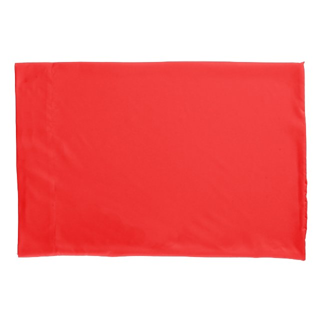 Housse D'oreillers Couleur solide rouge | Classique | Élégant | tenda (devant)