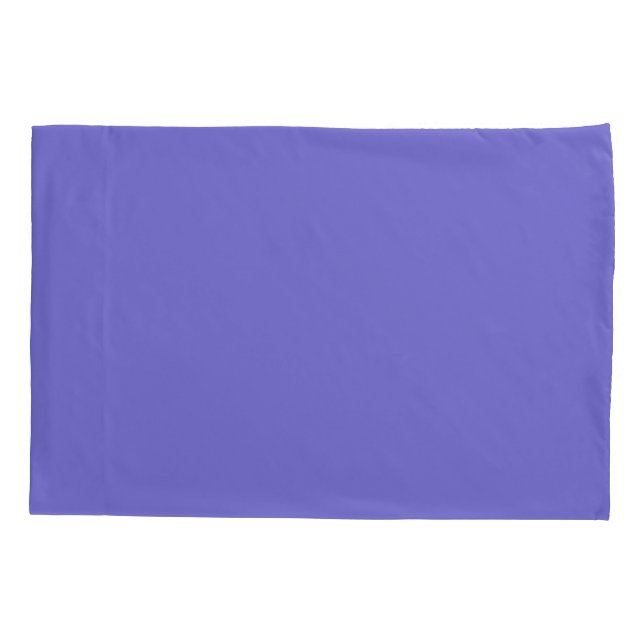 Housse D'oreillers Couleur uni bleu violet (Dos)