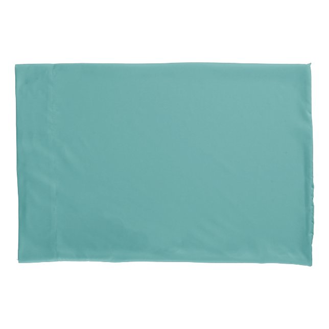 Housse D'oreillers Couleur uni Verdigris (devant)