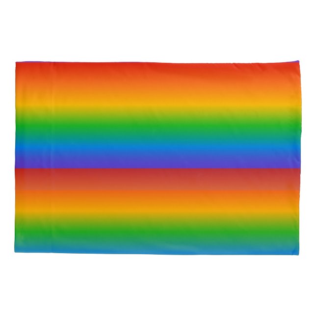 Housse D'oreillers Couleurs dégradé arc-en-ciel (Dos)