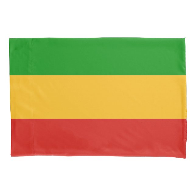 Housse D'oreillers COULEURS RASTAFARI + vos idées (devant)