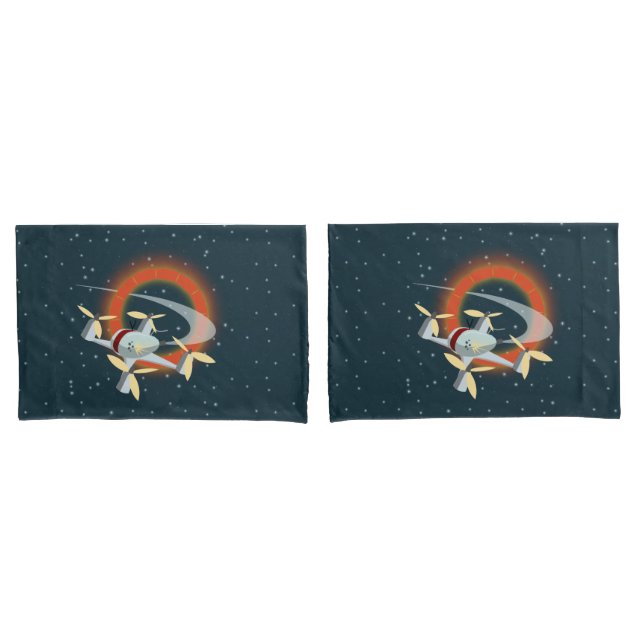 Housse D'oreillers Course de drones (devant-Set)