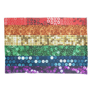 Housse D'oreillers coussin coque  du drapeau de la fierté séquentiell