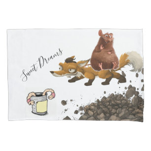 Housse D'oreillers Coussin Coque Fox Mouse Worm Dirt