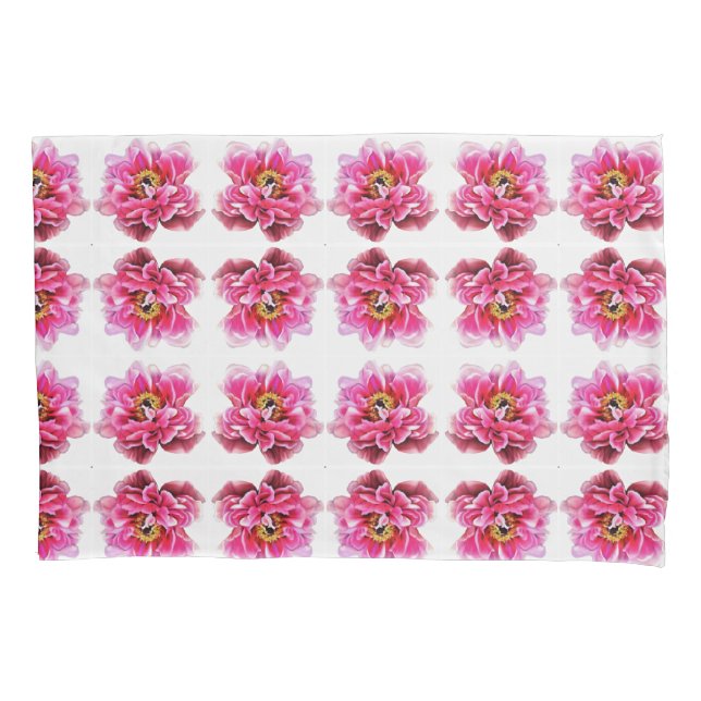 Housse D'oreillers Coussin Coque Pink Peonies (devant)