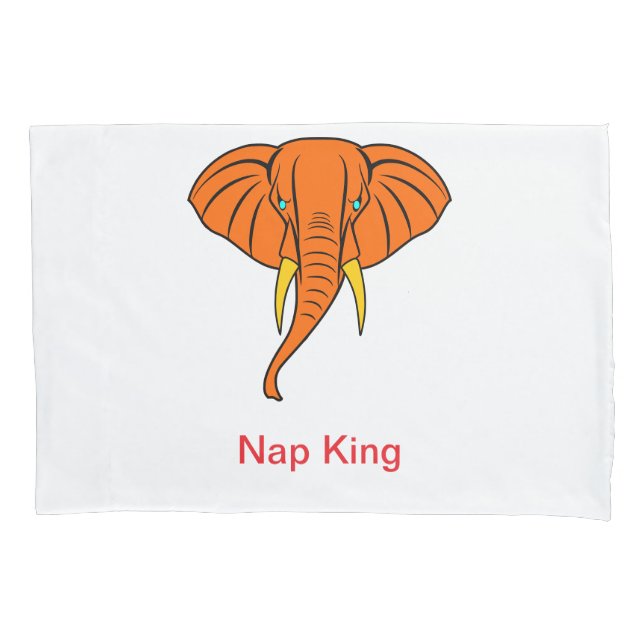 Housse D'oreillers Couvercle Coussin Nap King Elephant (devant-gauche)