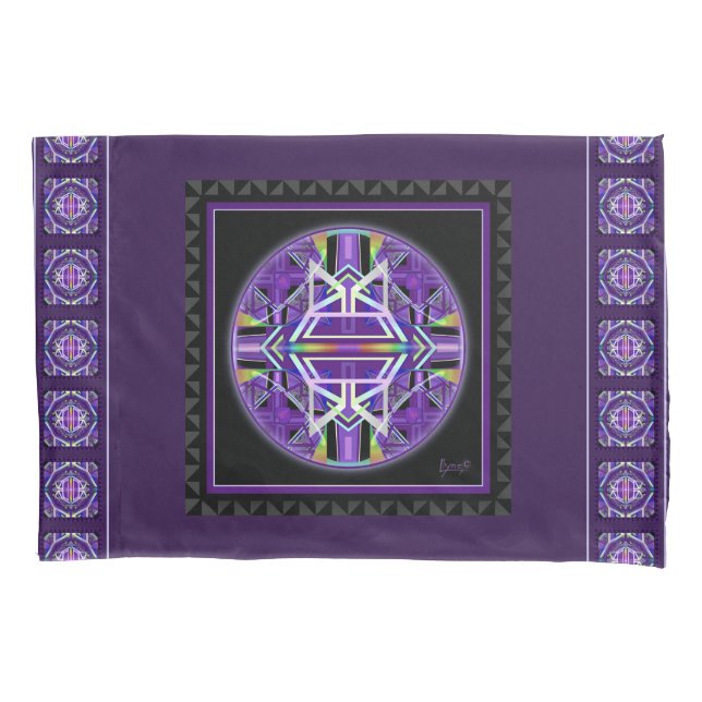 Housse D'oreillers Couvercle Duvet W3 violet (devant)