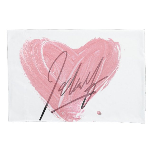 Housse D'oreillers Couverture Coussin de conception cardiaque artisti (devant)