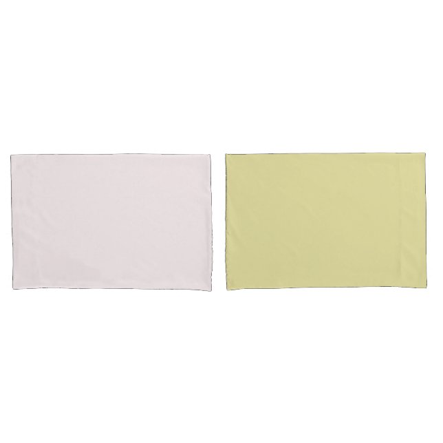 Housse D'oreillers Couverture Coussin simple couleur (devant-Set)