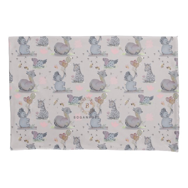 Housse D'oreillers Couverture "Eleze Elephant & Polka Hen" Boganhues (devant)