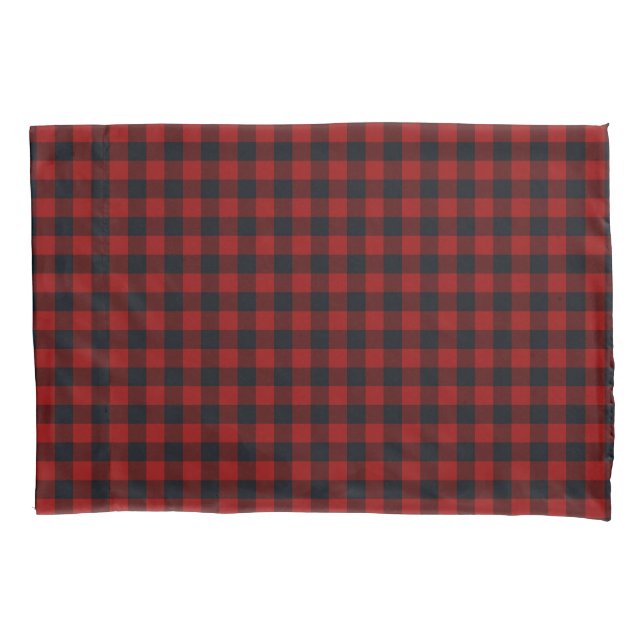 Housse D'oreillers Couverture en molleton à motif de Noël rouge (devant)