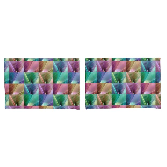Housse D'oreillers Couvre-lit feuille de bananier (devant-Set)