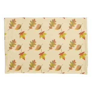 Housse D'oreillers Cozy autumn maple leaves oak leaves